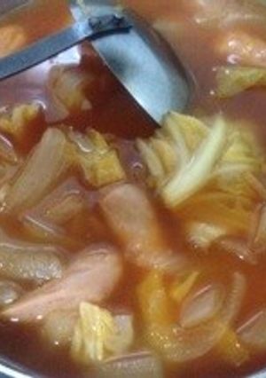 あるものでほっこり赤スープ-レシピのメイン写真