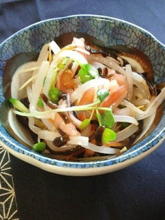レンジで簡単♪もやしの塩昆布サラダ-レシピのメイン写真