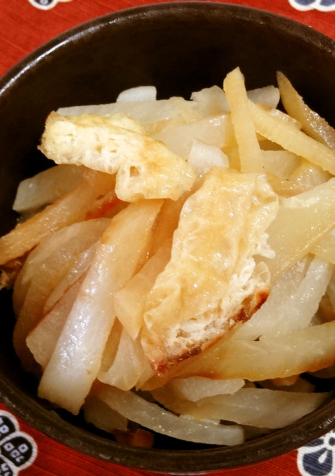 いつもの常備菜　大根と油揚げのきんぴら-レシピのメイン写真