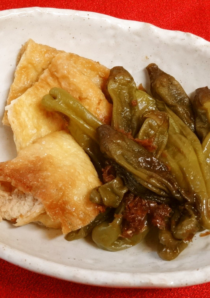 いつもの常備菜　しし唐と油揚げのおかか煮-レシピのメイン写真