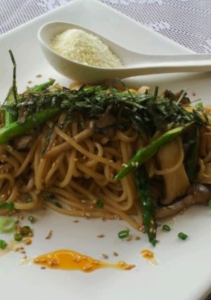 美しいきのこのパスタ-レシピのメイン写真