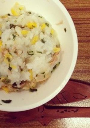 離乳食09ヶ月 コーン炒飯風-レシピのメイン写真