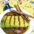 ワンピース簡単ゾロ刀と腹巻カレー薄焼卵編