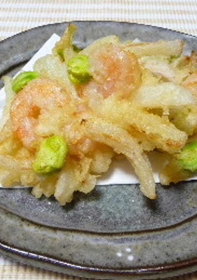 そら豆・えび・新玉ねぎのかき揚げ-レシピのメイン写真