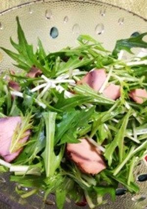 なまりぶしの水菜サラダ-レシピのメイン写真