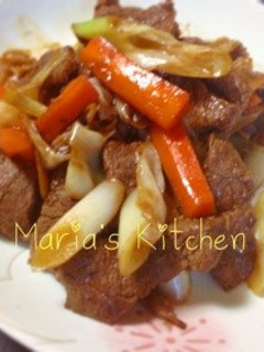 牛肉の香港式肉炒め♪-レシピのメイン写真