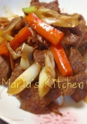 牛肉の香港式肉炒め♪-レシピのメイン写真