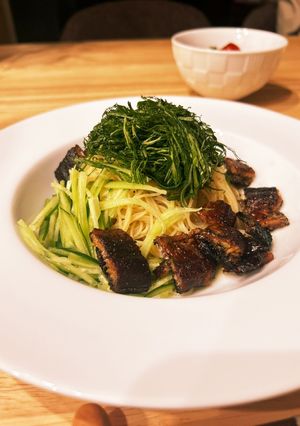 うなぎの冷静パスタ！カッペリーニ-レシピのメイン写真