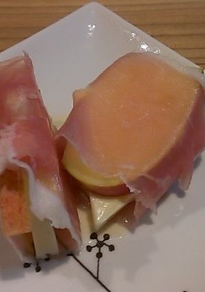 生ハムのチーズリンゴ-レシピのメイン写真