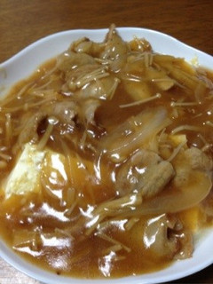 豆腐の豚バラ肉あんかけ-レシピのメイン写真