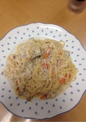 板粕と豆乳のヘルシーカルボナーラ風-レシピのメイン写真