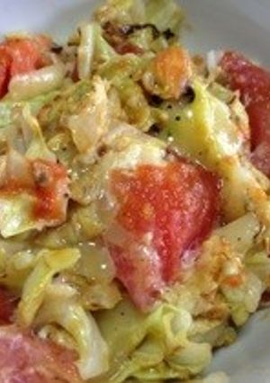 トマトとキャベツの玉子丼-レシピのメイン写真