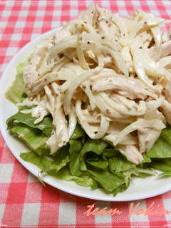 玉ねぎと鶏胸肉のサラダ-レシピのメイン写真