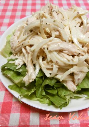 玉ねぎと鶏胸肉のサラダ-レシピのメイン写真