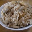 あさりとしめじ、塩昆布で炊き込みご飯