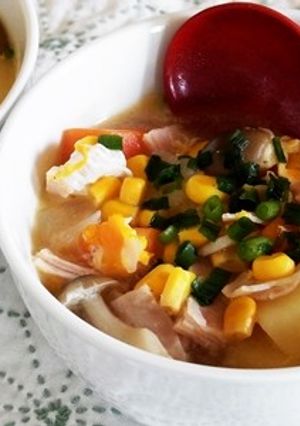 根菜ゴロゴロ卵とじスープ-レシピのメイン写真