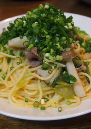 長ネギと豚肉の和風パスタ-レシピのメイン写真