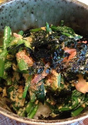 ホウレンソウ卵丼-レシピのメイン写真