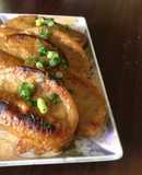 静岡名物黒はんぺんの生姜醤油揚げ焼き