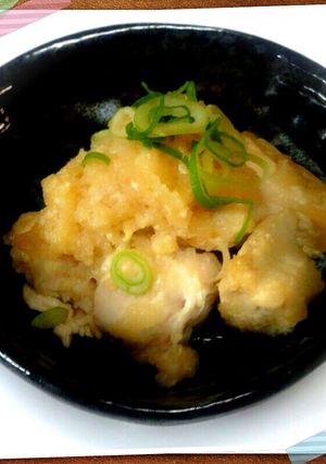 ｺﾞﾏ油でｺｸ出し♡鶏の甘辛おろし煮-レシピのメイン写真