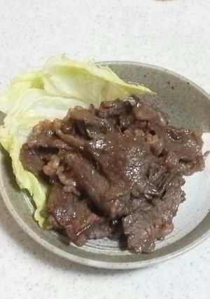 超簡単お弁当のおかず（牛肉）-レシピのメイン写真