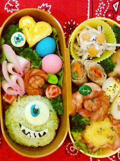 簡単キャラ弁モンスターズインクのマイク-レシピのメイン写真