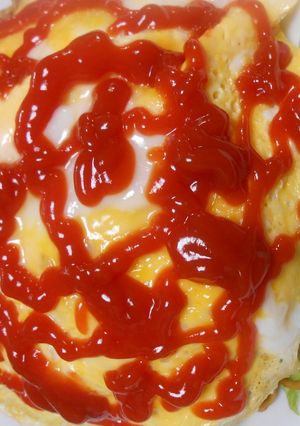 即席焼きそばでオム焼きそば-レシピのメイン写真