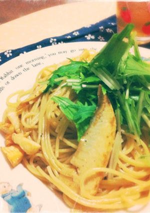 水菜と筍のさっぱりパスタ-レシピのメイン写真
