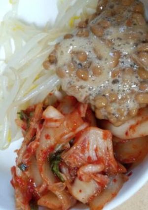 ダイエット！酢もやしとキムチ納豆-レシピのメイン写真