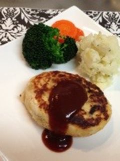 豆腐DEヘルシーハンバーグ♪-レシピのメイン写真