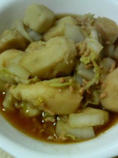 簡単♪里いもと白菜の煮物-レシピのメイン写真