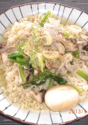 ヘルシーな皿塩ラーメン-レシピのメイン写真