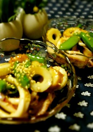 いかとスナップえんどうの酢味噌和え-レシピのメイン写真