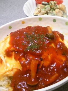 手作りトマトソースでオムライス☆-レシピのメイン写真