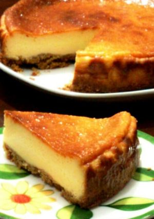 話題の米ぬか使用♪ベイクドチーズケーキ-レシピのメイン写真