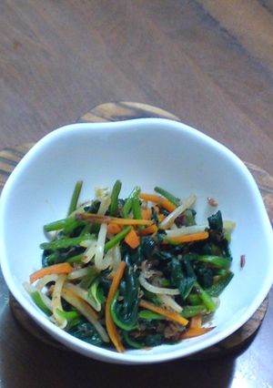 ほうれん草の鰹節炒め。-レシピのメイン写真