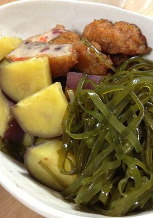 さつまいも＆切り昆布の煮物-レシピのメイン写真