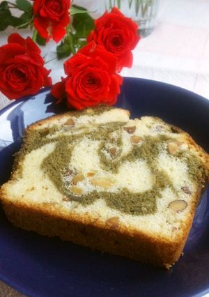 市販のキャラメルでマーブルナッツケーキ-レシピのメイン写真