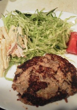 大豆と糸こんでダイエットハンバーグ-レシピのメイン写真