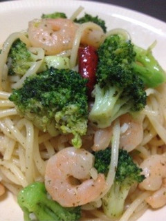 エビとブロッコリーのオイルパスタ-レシピのメイン写真