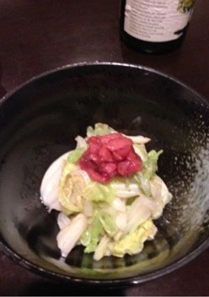 茹でキャベツのさっぱり梅ジソ和え-レシピのメイン写真
