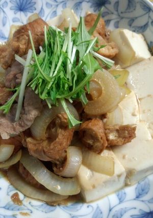 仙台麩を使った肉豆腐-レシピのメイン写真