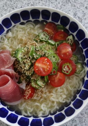 彼でも出来る♪ネバトマ塩らーめん♪-レシピのメイン写真