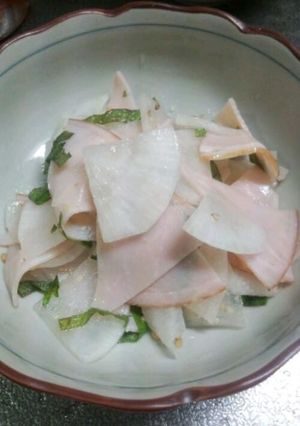 大根とハムと大葉の酢の物-レシピのメイン写真