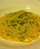 オレンジクリームソースの絶品パスタ