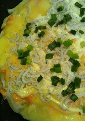 お店の味♪和風たらこ しらす 餅ピザ♪-レシピのメイン写真