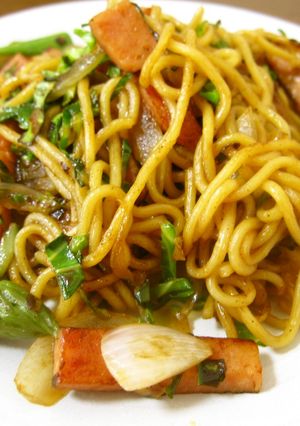 おかずにもなる！スパミナ★焼きそば-レシピのメイン写真