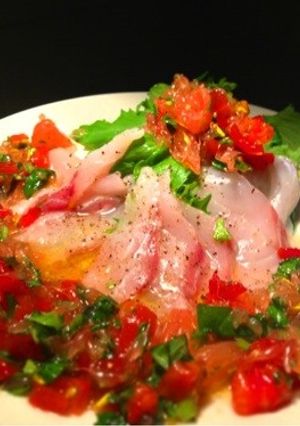 【家飲み簡単】トマトグレフルカルパッチョ-レシピのメイン写真