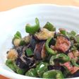 パスタソースde明太なすピー炒め