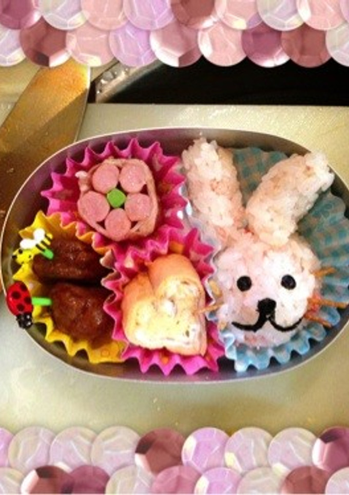 うさちゃんべんとう（キャラ弁）-レシピのメイン写真